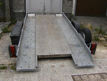 REMORQUE transport voiture hydraulique, Enlèvement, Comme neuf