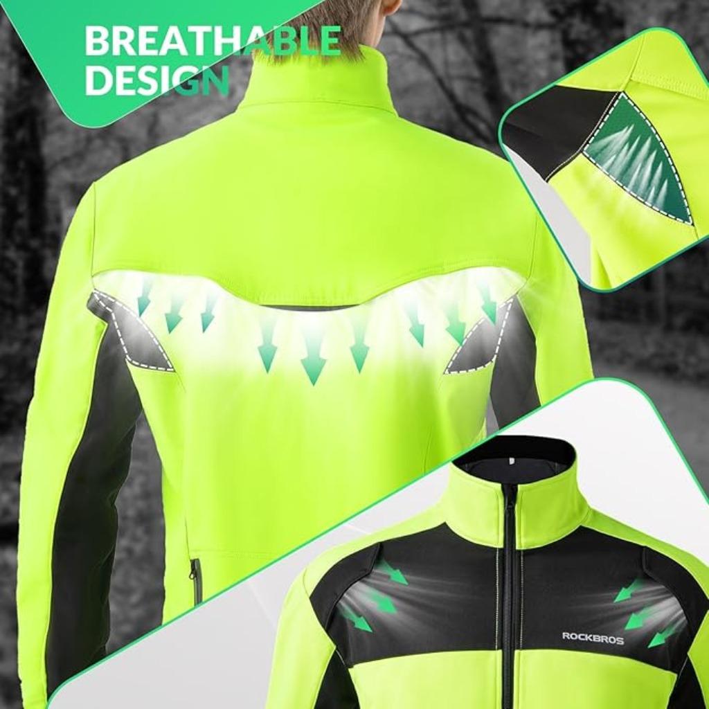 Veste de vélo respirante et coupe-vent ROCKBROS LIVRAISON RA, Neuf, Gants, L, Hommes