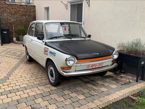 DAF 44, Autos, Oldtimers & Ancêtres, Particulier, Daf, Essence, Coupé, 2 portes, Automatique, Blanc, Noir, Cuir synthéthique, Propulsion arrière