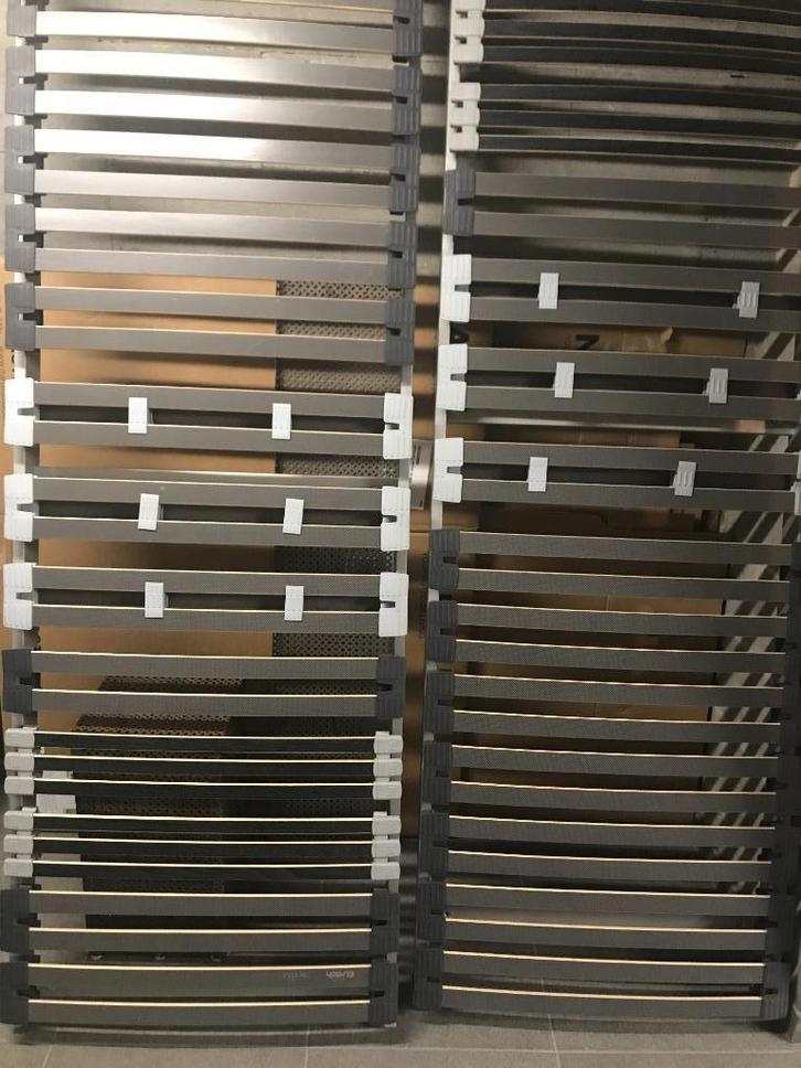 Sommiers à lattes + matelas, Huis en Inrichting, Slaapkamer | Matrassen en Bedbodems, Zo goed als nieuw, Bedbodem, 70 cm of minder