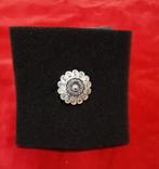 Zilveren speld broche filigrene, Ophalen of Verzenden, Broche, Zilver