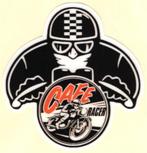 Cafe Racer sticker #14, Motoren, Verzenden