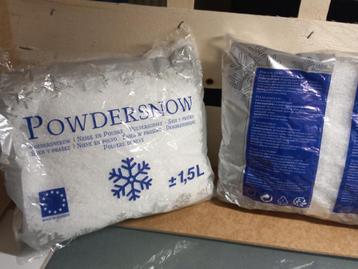 Set van 2 kunstsneeuwzakken beschikbaar voor biedingen