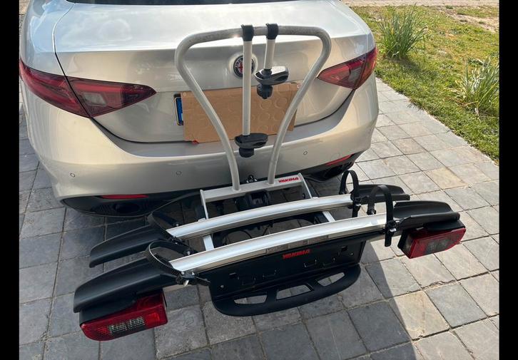 Fietsendrager voor 2 zware elektrische fietsen 60 kg laden, Autos : Divers, Porte-vélos, Comme neuf, Support d'attelage, 2 vélos