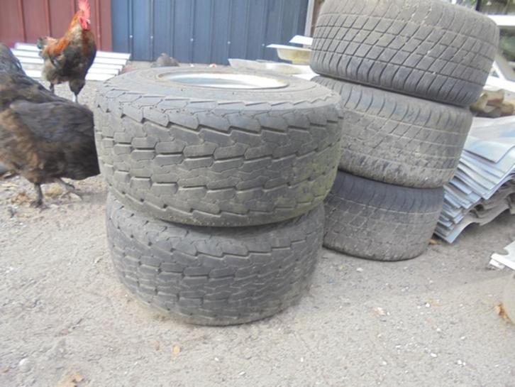 Hogedruk Reservewielen voor Verlaagde aanhangwagens 50 €, Auto diversen, Aanhangwagen-onderdelen, Gebruikt, Ophalen