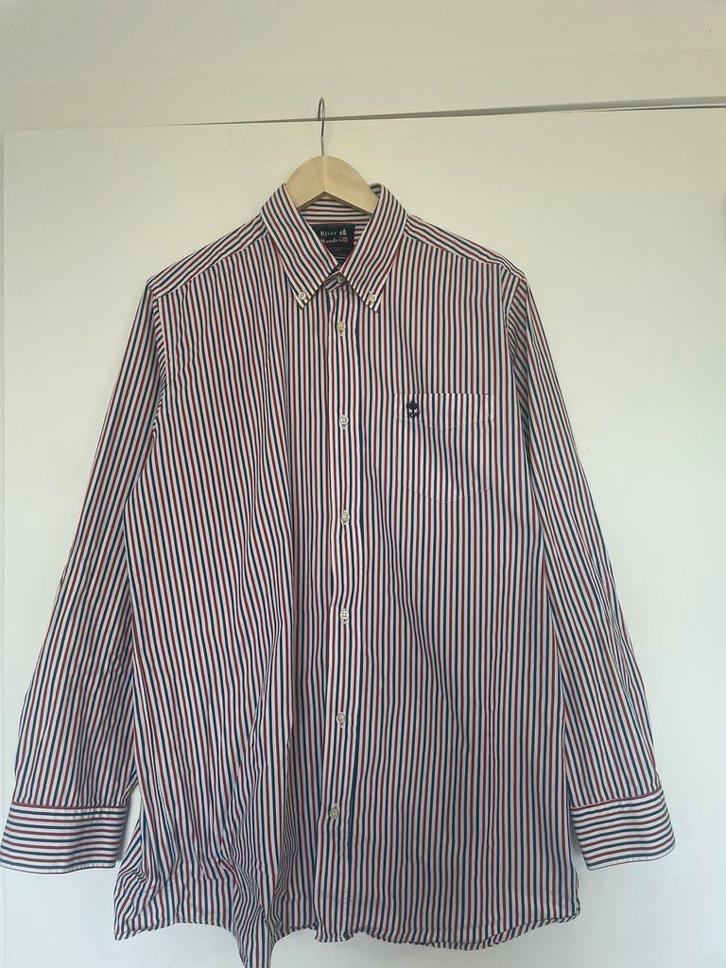 River Woods hemd, Kleding | Heren, Overhemden, Gedragen, Halswijdte 43/44 (XL), Wit, Ophalen of Verzenden