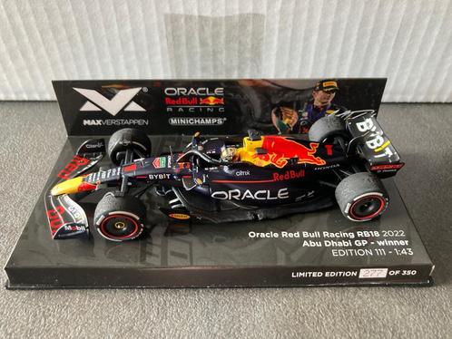 Max Verstappen 1:43 editie 111 Winner Abu Dhabi GP 2022, Verzamelen, Automerken, Motoren en Formule 1, Nieuw, Formule 1, Ophalen of Verzenden
