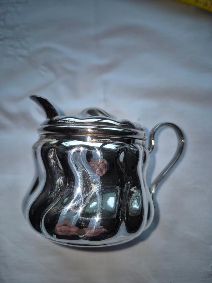 Verzilverde melkpotje, Antiek en Kunst, Antiek | Keukengerei, Ophalen of Verzenden
