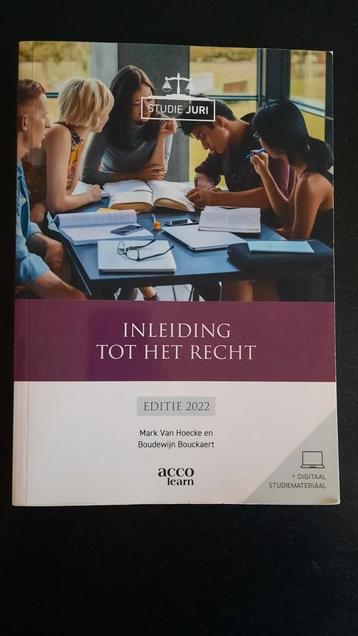 Mark Van Hoecke - Inleiding tot het recht beschikbaar voor biedingen