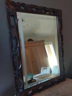 oude spiegel met houten kader, Ophalen