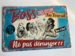 „Boss” vintage stalen decoratieve wandplaat (30 cm* 20 cm), Ophalen of Verzenden