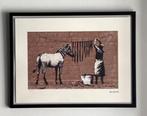 BANKSY: lithografie met de hand ingelijst en genummerd, Ophalen of Verzenden