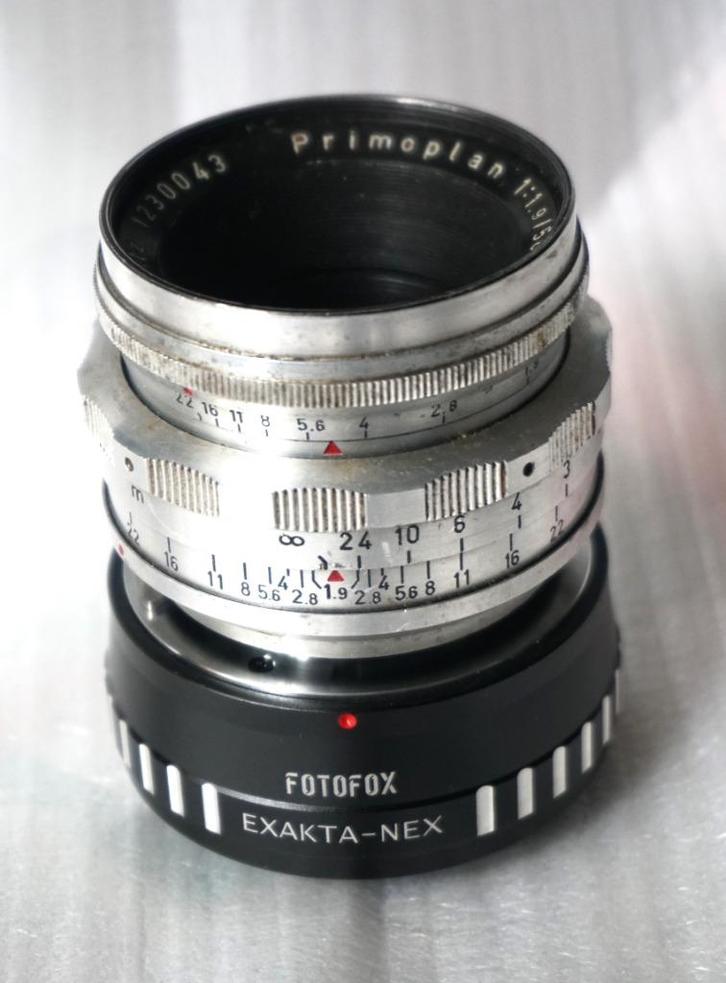 Meyer Optik Primoplan RED V 1.9/58 14 LAMES, TV, Hi-fi & Vidéo, Appareils photo analogiques, Utilisé, Reflex miroir, Nikon, Enlèvement ou Envoi