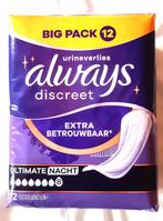 16 x Always discreet ultimate nacht verbanden (12 stuks), Ophalen, Nieuw