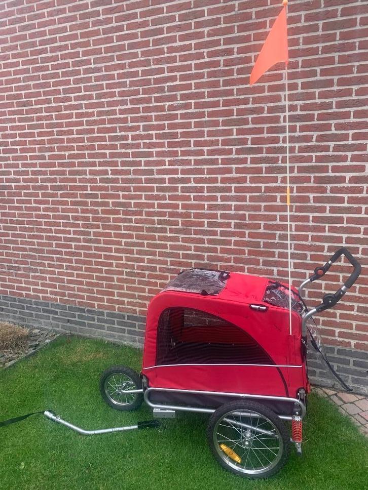 Fietskar of buggy voor huisdieren , zie beschrijving, Fietsen en Brommers, Fietsaccessoires | Aanhangwagens en Karren, Gebruikt