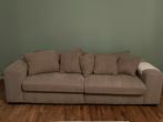 Ensemble salon 2 canapes + pouf, Maison & Meubles, Enlèvement, Utilisé, Banc droit
