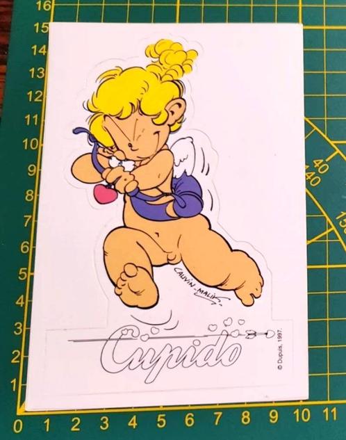 Sticker 1997 Dupuis Cupido strip (Cauvin - Malik), Verzamelen, Stickers, Ophalen of Verzenden