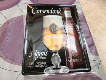 Corsendonk agnus reclamebord+sleutelhanger/stoppentrekker beschikbaar voor biedingen