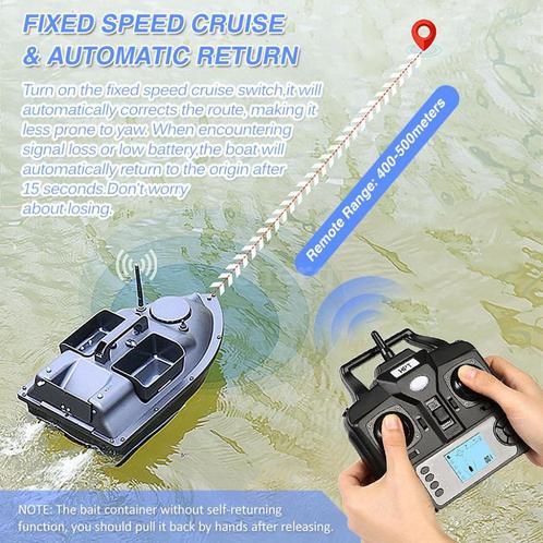 GPS Voerboot Met Afstandsbediening 12000mAh. RTR. Vaarklaar!, Watersport en Boten, Hengelsport | Karpervissen, Nieuw, Ophalen of Verzenden