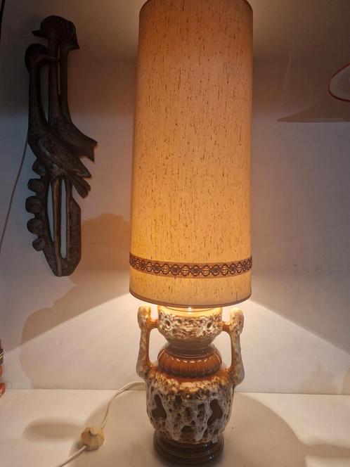 Keramische vloerlamp , 114 cm hoog , fat lava retro vintage, Antiek en Kunst, Antiek | Verlichting, Ophalen