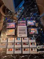 Super Nintendo-console + 19 games + 2 controllers enz..., 2 spelers, Zo goed als nieuw, Vanaf 3 jaar, Ophalen