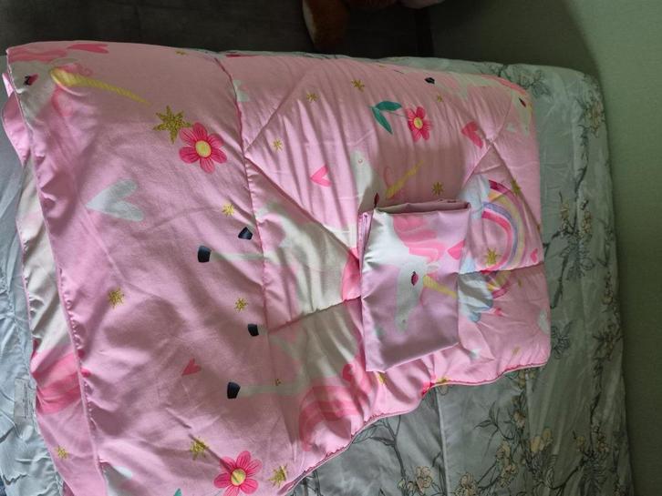 Zelesta dekbed, Kinderen en Baby's, Kinderkamer | Beddengoed, Zo goed als nieuw, Deken of Dekbed, Roze, Meisje, Ophalen