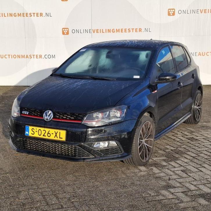 Personenauto Volkswagen, Polo 1.8, zwart bouwjaar 2017, Auto's, Volkswagen, Bedrijf, Polo, ABS, Airbags, Airconditioning, Alarm
