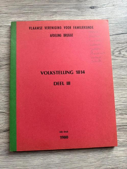 (BLANKENBERGE JABBEKE ZUIENKERKE) Volkstelling 1814., Livres, Histoire & Politique, Utilisé, Enlèvement ou Envoi
