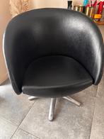 Kapper stoel -Zwart, Enlèvement, Utilisé, Une, Cuir