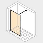 Paroi de douche 130 cm fixe verre fumé neuve HUPPE, Ophalen, Nieuw
