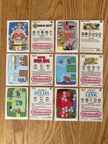 1989 OPC / Nintendo Scratch-Off Game Cards - Complete Set beschikbaar voor biedingen