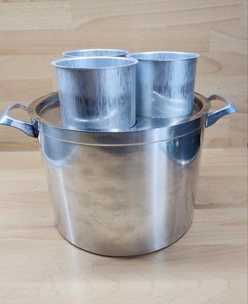 Casserole à bougies avec 3 fondoirs, Enlèvement, Utilisé