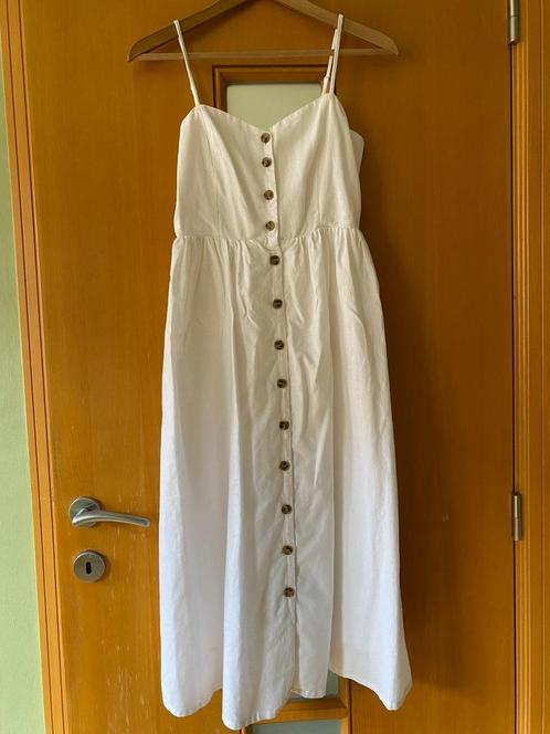 Nieuwe witte jurk, mt 36, H&M, Kleding | Dames, Jurken, Nieuw, Maat 36 (S), Wit, Onder de knie, Ophalen of Verzenden