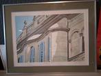 Paul Amaral: kunstwerk in aluminium kader., Ophalen of Verzenden