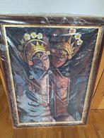 Ingelijst schilderij, made in Indonesië, Antiek en Kunst, Kunst | Niet-Westerse kunst, Ophalen