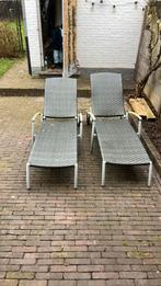 Deux transats, Tuin en Terras, Ligbedden, Ophalen, Gebruikt, Plastic, Verstelbaar