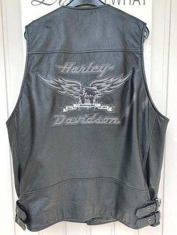 Harley Davidson leder vest (gilet) heren maat L beschikbaar voor biedingen
