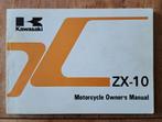 Kawasaki ZX - 10 handleiding - Instructieboekje, Motoren, Handleidingen en Instructieboekjes, Ophalen of Verzenden, Kawasaki