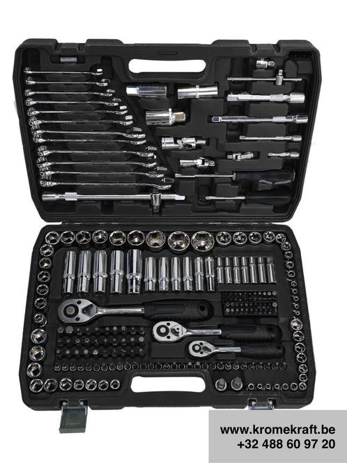 PRE-ORDER Gereedschapkoffer 216 delig - Chrome Vanadium, Auto diversen, Autogereedschap, Nieuw, Ophalen
