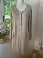 Lange tricotvest van Mayerline, maat L, Kleding | Dames, Ophalen of Verzenden, Maat 42/44 (L), Beige