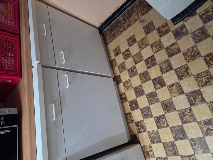 2 witte kastjes met lade., Huis en Inrichting, Kasten | Ladekasten, Gebruikt, Ophalen