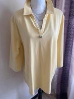 Blouse jaune col V Mona taille D/Nl52 - F/B54 lire, Jaune