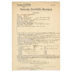 Nationale Koninklijke Beweging - document/vragenlijst, Ophalen of Verzenden, Overige soorten, Overige typen