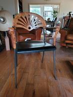 Vintage armstoelen, Enlèvement, Comme neuf, Cuir, Cinq, Six Chaises ou plus