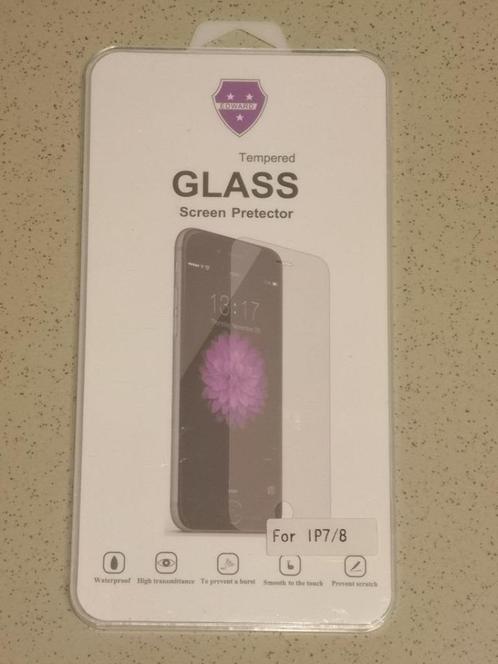 NIEUWE iPhone 7/8 Premium Tempered Glass screenprotector, Telecommunicatie, Mobiele telefoons | Hoesjes en Screenprotectors | Apple iPhone