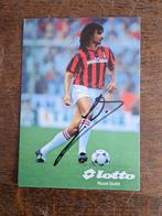 Fotokaart Ruud Gullit  met handtekening, Verzamelen, Verzenden, Zo goed als nieuw, Spelerskaart