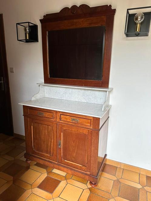 Antieke commode met spiegel, Antiek en Kunst, Antiek | Meubels | Kasten, Ophalen