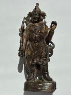 ancient Chinese gilded bronze WEITUO temple guardian Dhanada, Ophalen