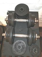 Haltères + barre 120cm +  37kg Tunturi, Sport en Fitness, Ophalen, Gebruikt