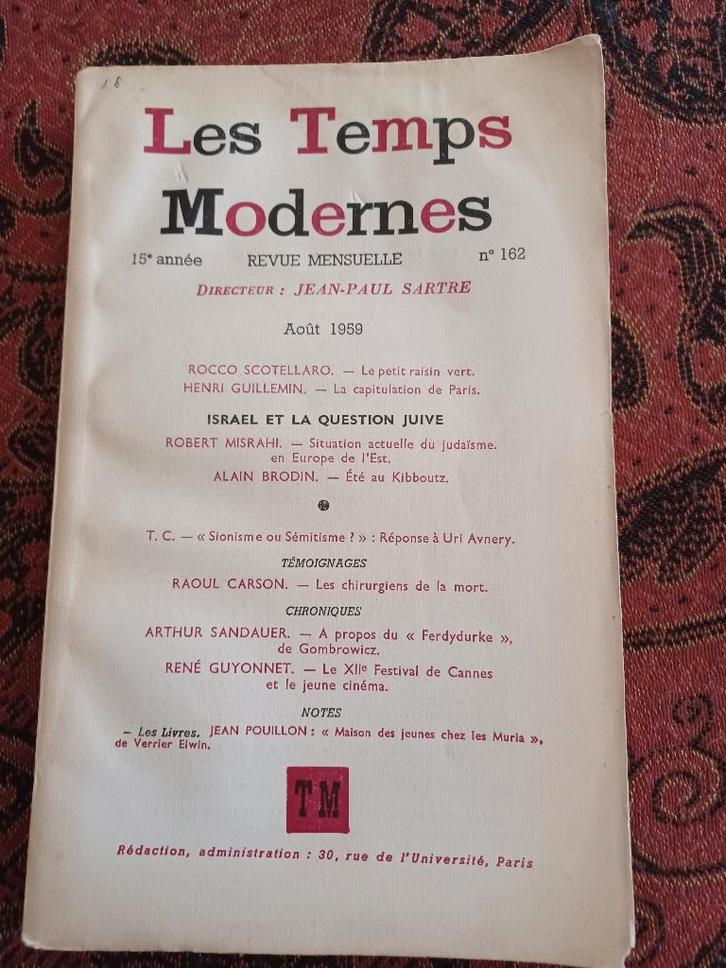 Les Temps Modernes, Antiek en Kunst, Antiek | Boeken en Manuscripten, Ophalen of Verzenden